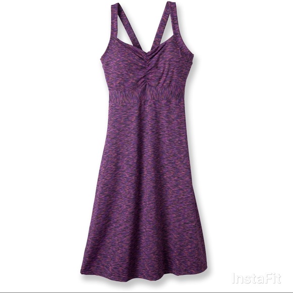 Prana Dresses & Skirts - prAna Amaya SpaceDye Dress Dark Eggplant M